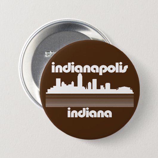 Indianapolis Indiana Ronde Button 7,6 Cm (Voorkant /achterkant)
