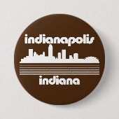 Indianapolis Indiana Ronde Button 7,6 Cm (Voorkant)