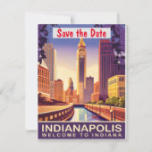 Indianapolis, Indiana Save The Date (Voorkant)
