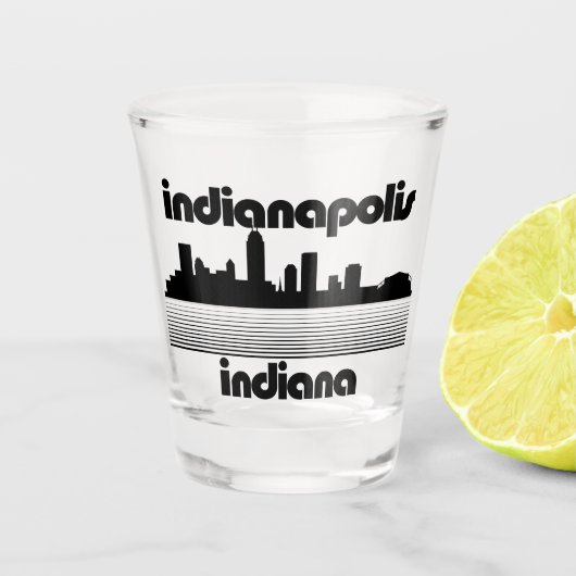 Indianapolis Indiana Shot Glas (Voorkant)
