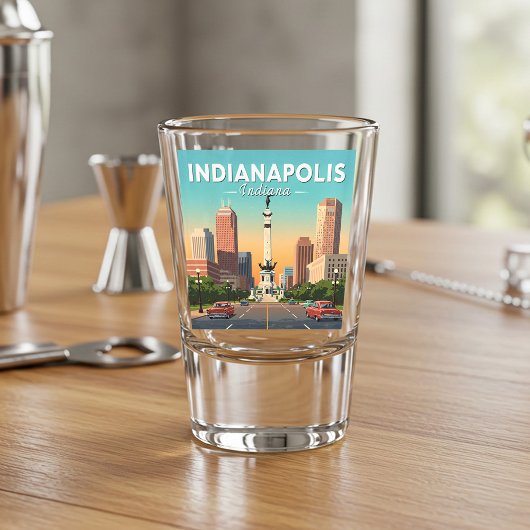 Indianapolis Indiana Shot Glas