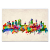 Indianapolis Indiana Skyline Foto Afdruk (Voorkant)