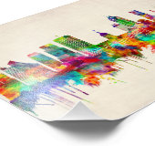 Indianapolis Indiana Skyline Foto Afdruk (Hoek)