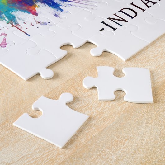 Indianapolis Indiana Skyline Legpuzzel (Zijkant)