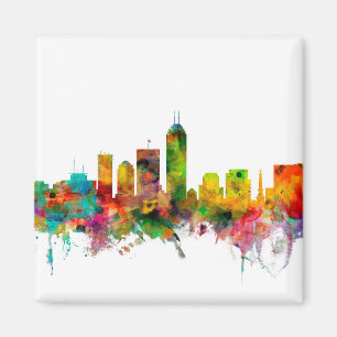 Indianapolis Indiana Skyline Magneet
