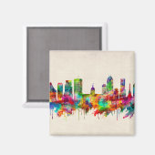 Indianapolis Indiana Skyline Magneet (Voorkant / Achterkant)