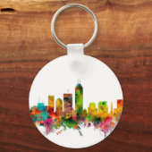 Indianapolis Indiana Skyline Sleutelhanger (Voorkant)