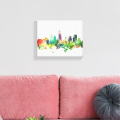 INDIANAPOLIS, INDIANA SKYLINE SP - CANVAS AFDRUK (Insitu (Woonkamer))
