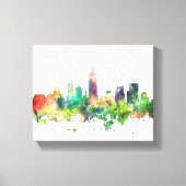 INDIANAPOLIS, INDIANA SKYLINE SP - CANVAS AFDRUK (Voorkant)