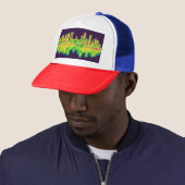 Indianapolis Indiana Skyline Trucker Pet (In situ)