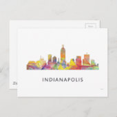 INDIANAPOLIS, INDIANA SKYLINE WB1 - BRIEFKAART (Voorkant / Achterkant)