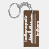 Indianapolis Indiana Sleutelhanger (Voorkant Links)