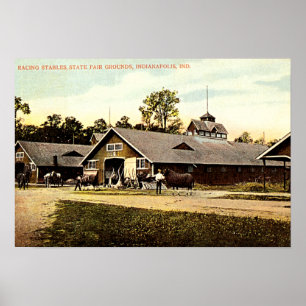 Indianapolis, Indiana State Fair Stables 1915 Poster