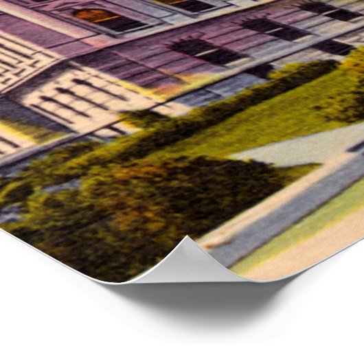 Indianapolis, Indiana State House, rond 1930 Poster (Hoek)