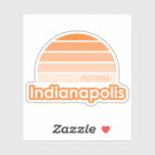 Indianapolis Indiana Sticker (Vel)