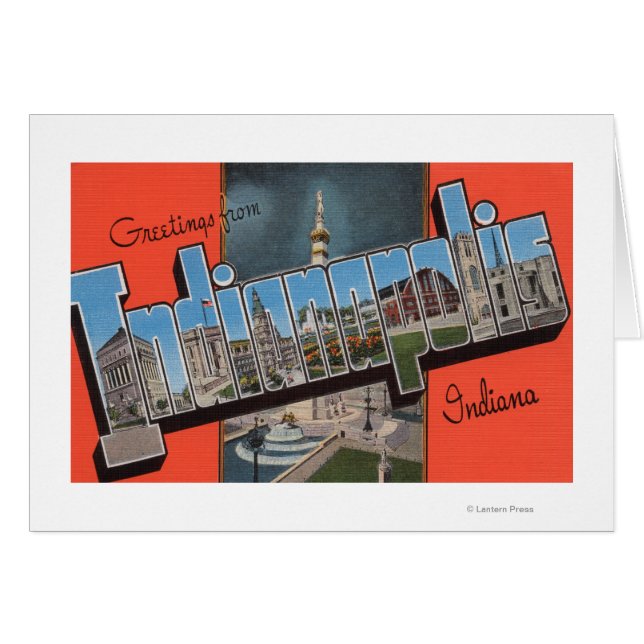 Indianapolis, Indiana (Town Plaza) (Voorkant Horizontaal)