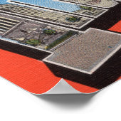 Indianapolis, Indiana (Town Plaza) Poster (Hoek)