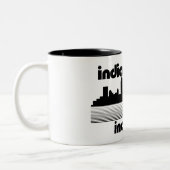 Indianapolis Indiana Tweekleurige Koffiemok (Links)