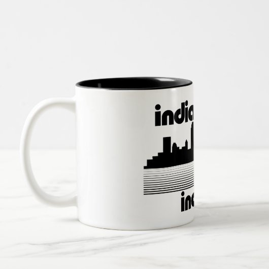 Indianapolis Indiana Tweekleurige Koffiemok (Links)
