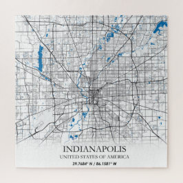 Indianapolis Indiana USA Travel City Map Legpuzzel