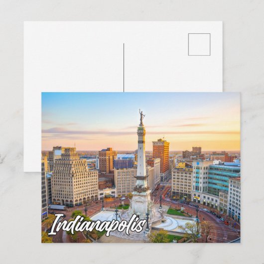 Indianapolis, Indiana, Verenigde Staten Briefkaart (Voorkant / Achterkant)