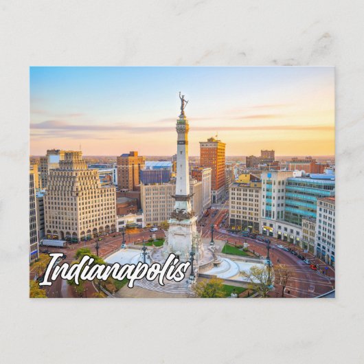 Indianapolis, Indiana, Verenigde Staten Briefkaart (Voorkant)