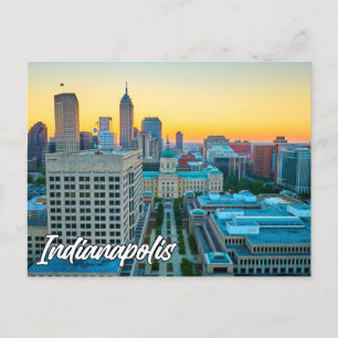 Indianapolis, Indiana, Verenigde Staten Briefkaart