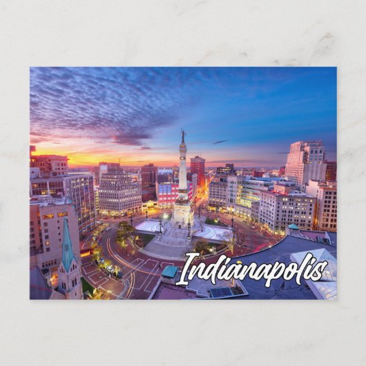 Indianapolis, Indiana, Verenigde Staten Briefkaart (Voorkant)