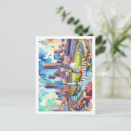 Indianapolis Indiana Verenigde Staten Famous Place Briefkaart (Staand voorkant)