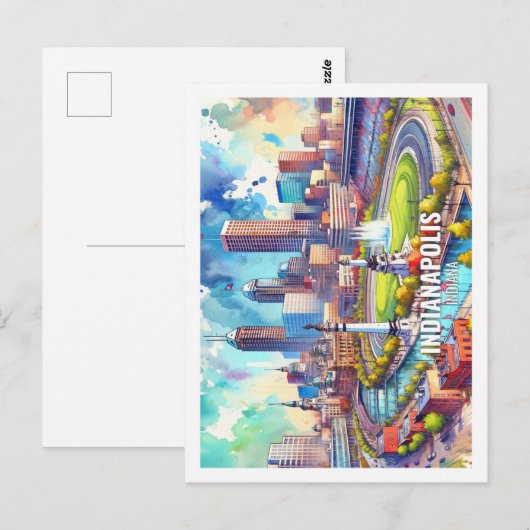 Indianapolis Indiana Verenigde Staten Famous Place Briefkaart (Voorkant / Achterkant)