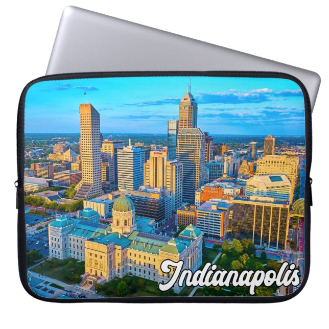 Indianapolis, Indiana, Verenigde Staten Laptop Sleeve (Voorkant)