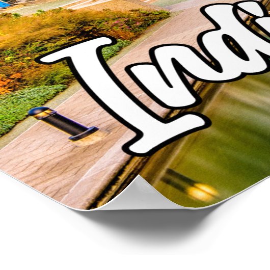 Indianapolis, Indiana, Verenigde Staten Poster (Hoek)