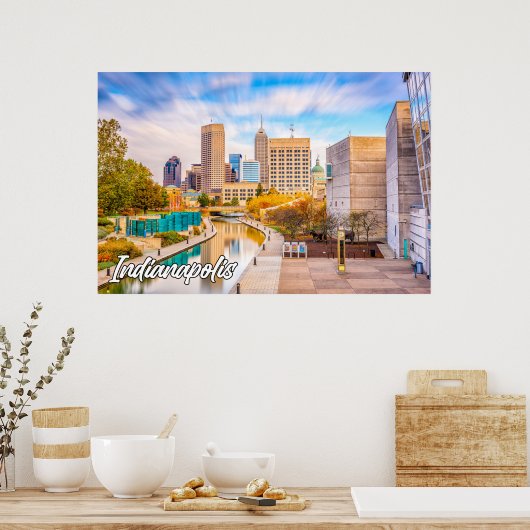 Indianapolis, Indiana, Verenigde Staten Poster (Keuken)