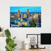 Indianapolis, Indiana, Verenigde Staten Poster (Thuiskantoor)