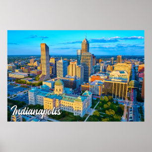 Indianapolis, Indiana, Verenigde Staten Poster