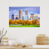 Indianapolis, Indiana, Verenigde Staten Poster (Keuken)