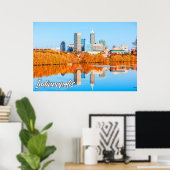 Indianapolis, Indiana, Verenigde Staten Poster (Thuiskantoor)