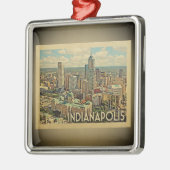 Indianapolis Indiana Vintage Travel Ornament (Links)