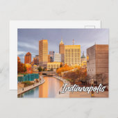 Indianapolis, Indiana, VS Briefkaart (Voorkant / Achterkant)