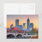 Indianapolis, Indiana, VS Briefkaart (Voorkant / Achterkant)