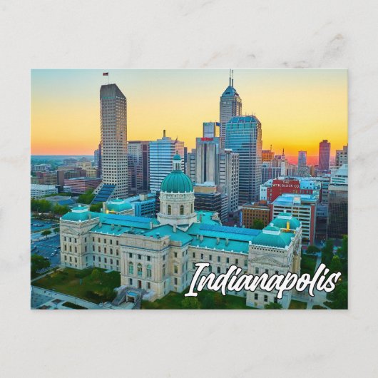 Indianapolis, Indiana, VS Briefkaart (Voorkant)