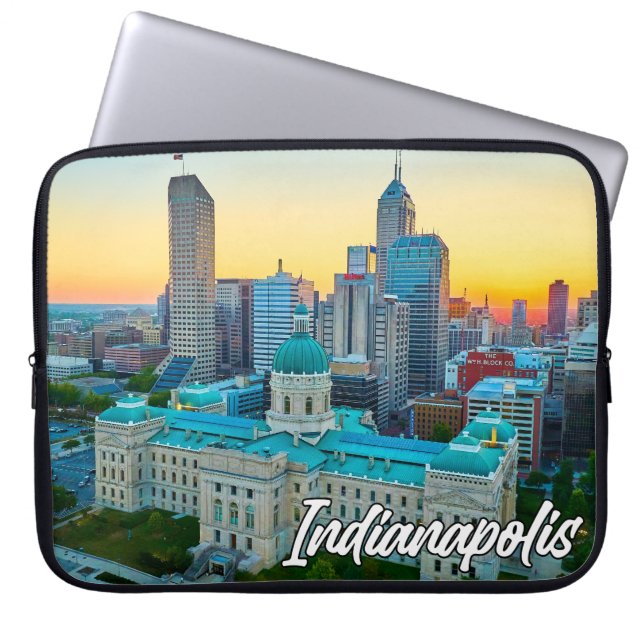 Indianapolis, Indiana, VS Laptop Sleeve (Voorkant)
