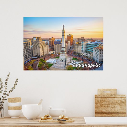 Indianapolis, Indiana, VS Poster (Keuken)