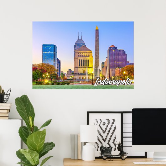 Indianapolis, Indiana, VS Poster (Thuiskantoor)