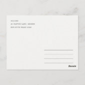 Indianapolis, Indiana Watercolor Landscape Wedding Briefkaart (Achterkant)