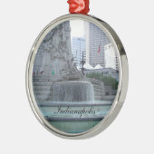 Indianapolis-kerstversiering Metalen Ornament (Links)