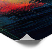 Indianapolis Kleurrijke Abstracte Wall Art Print (Hoek)