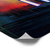 Indianapolis Kleurrijke Abstracte Wall Art Print (Hoek)