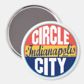 Indianapolis  Label Magneet (Voorkant / Achterkant)