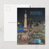 Indianapolis-monument Briefkaart (Voorkant / Achterkant)